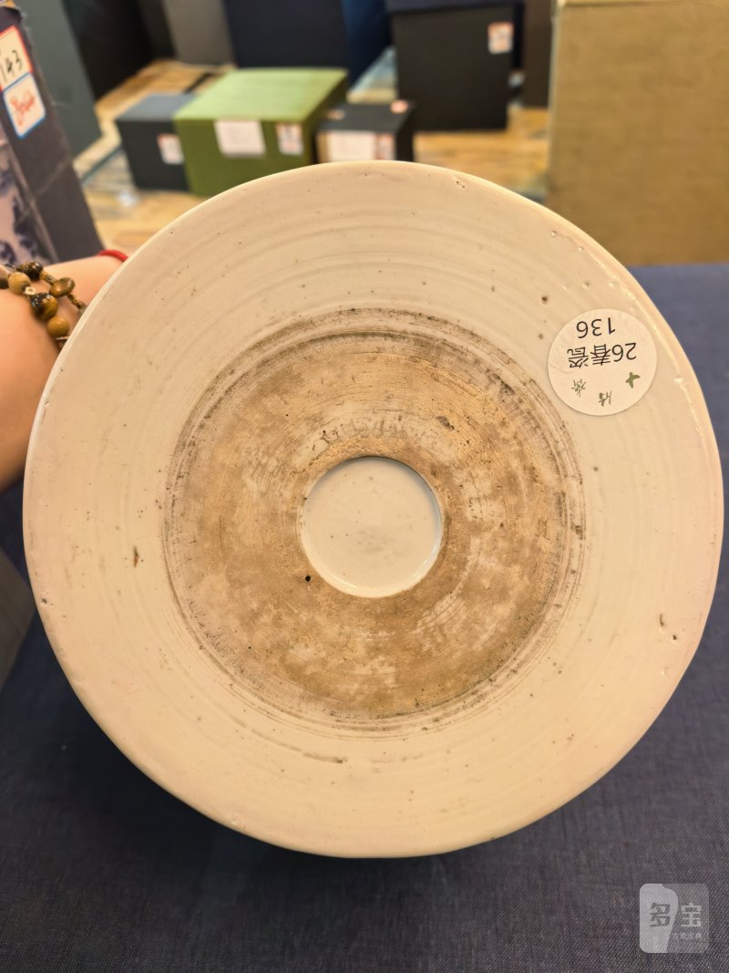 清康熙 青花山水人物笔筒 - 图11